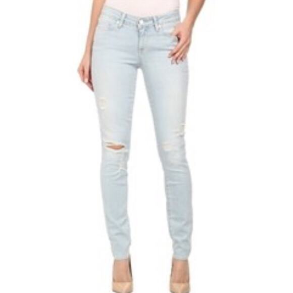 Paige Verdugo Ultra Skinny Powell Destructed Jeans - Picture 1 of 8